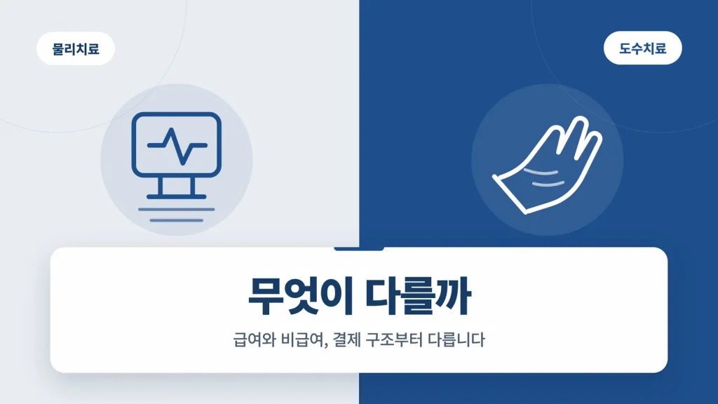물리치료 도수치료 차이